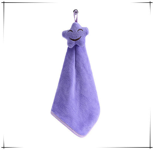 Smiley Face Coral Fleece Towel