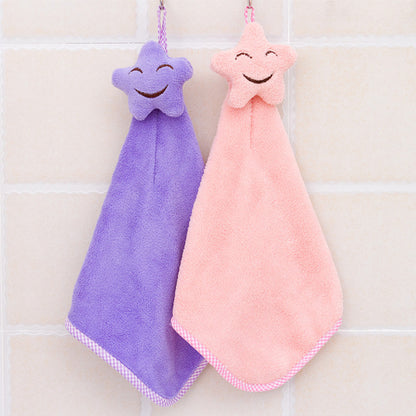 Smiley Face Coral Fleece Towel