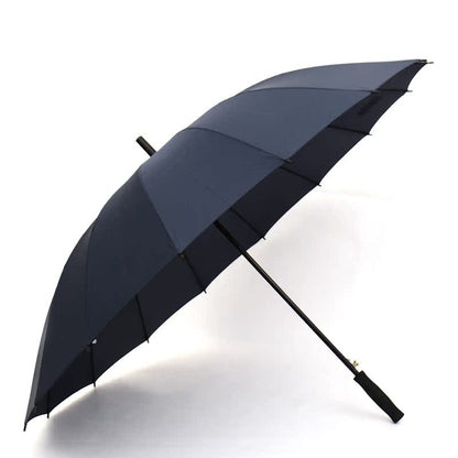 16 Rib Advertising Umbrella Solid Color Long Handle Umbrella