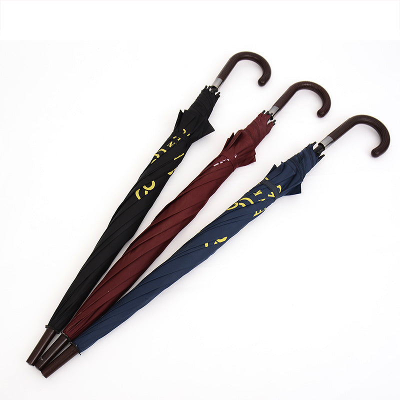 70cm 8 Rib Advertising Umbrella Double Shaft Long Handle Umbrella