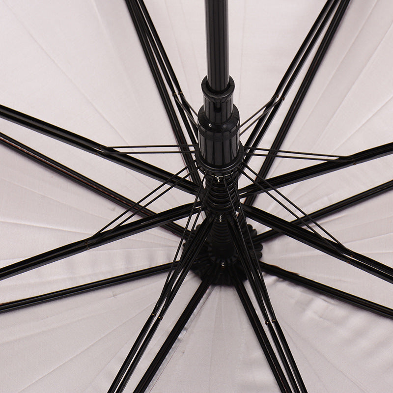 70cm 8 Rib Silver Coated Umbrella