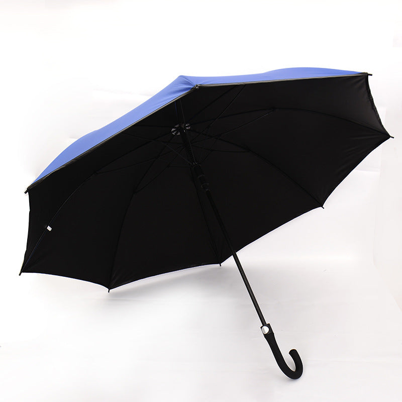 Automatic Black Coated Umbrella Extra Large Long Handle Umbrella