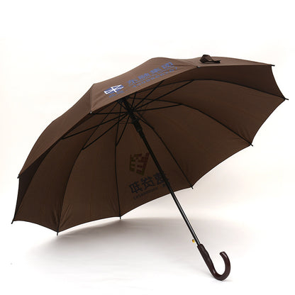 65cm Striped Umbrella 8 Rib Long Handle Umbrella