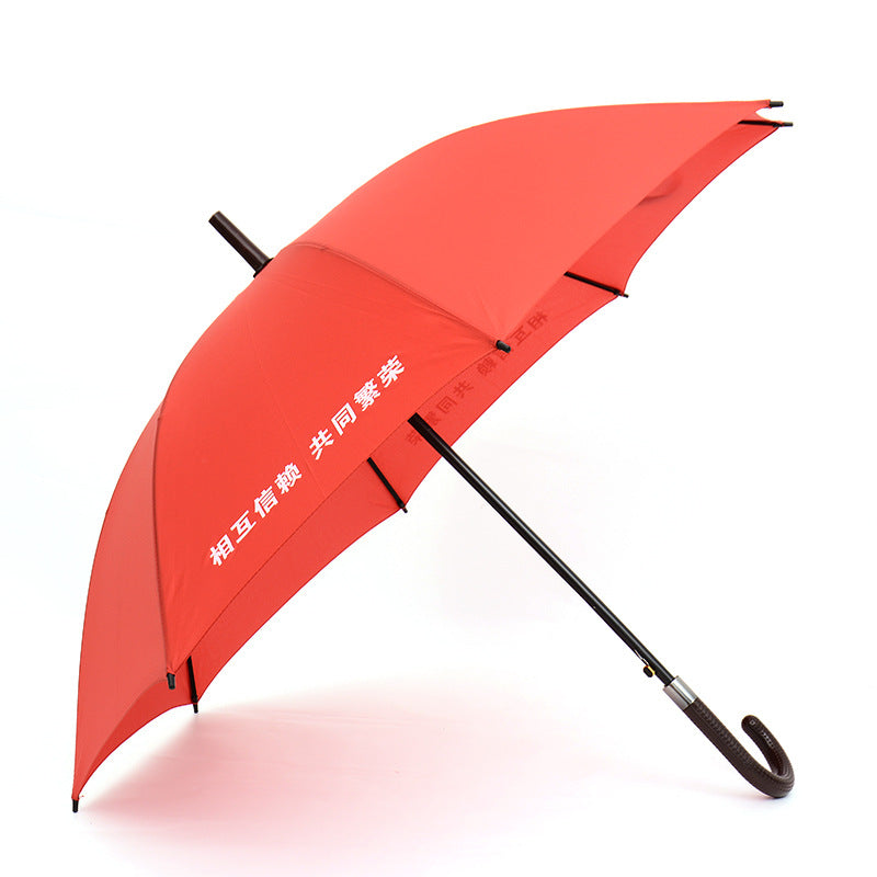 60*8K Double Strand Long Handle Straight Umbrella