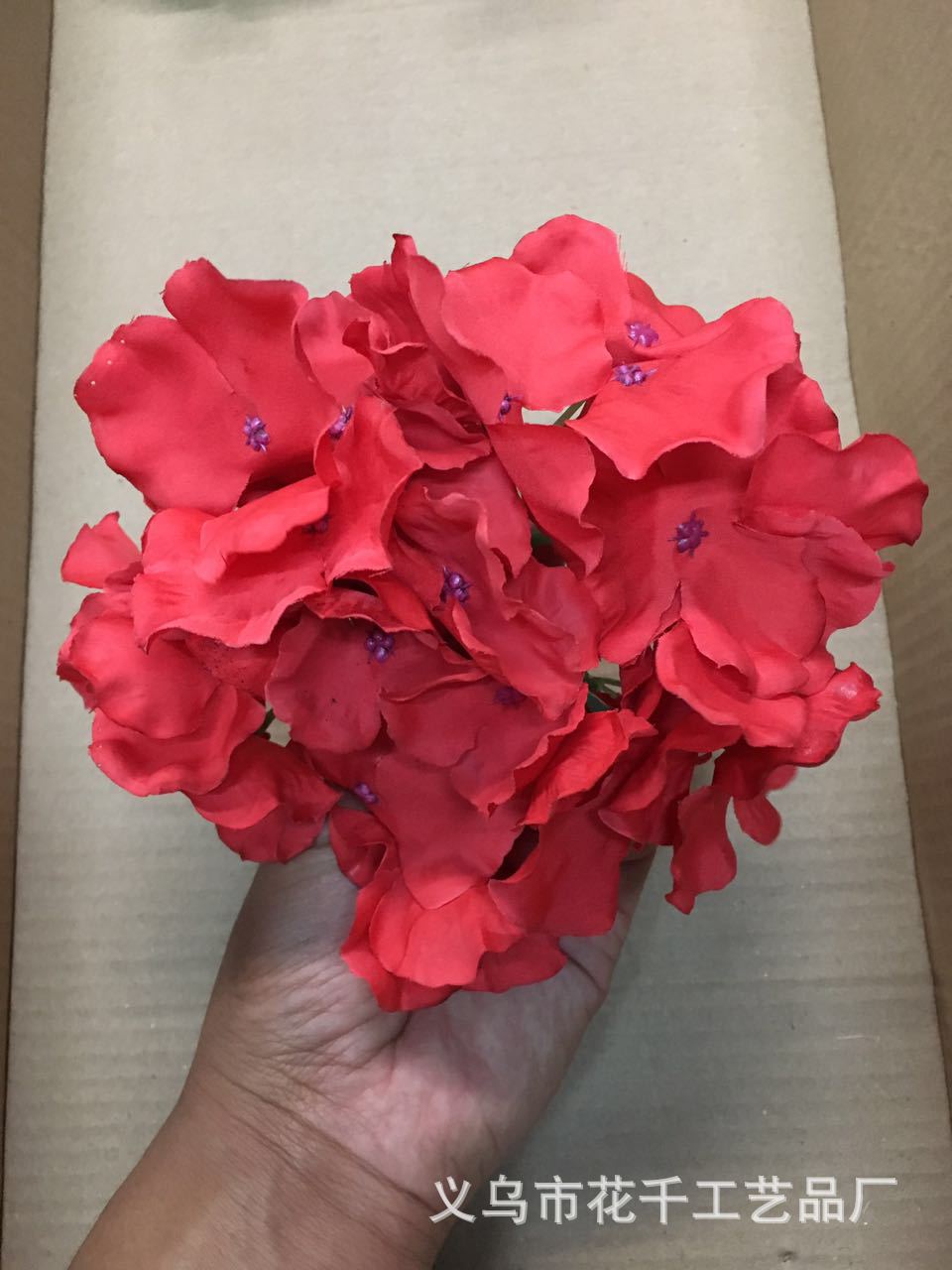 18cm diameter simulated large hydrangea flower head