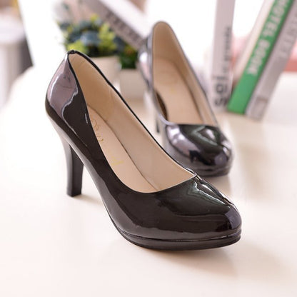 Professional stiletto high heels patent leather