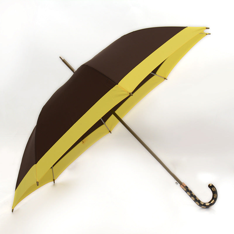 25-Inch 8-Rib Fiber Monochrome Business Umbrella