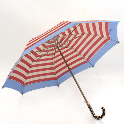 65cm Fiberglass Striped Long Handle Business Umbrella