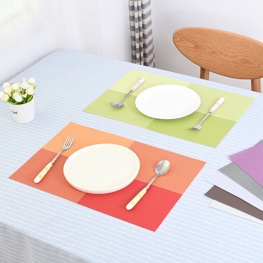 Rectangular PVC Placemat, Waterproof and Non-Slip Table Mat