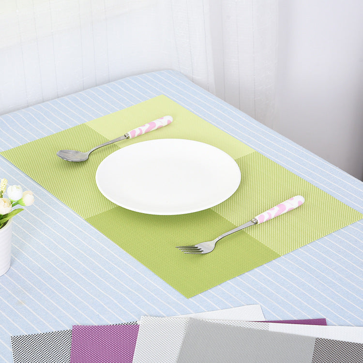 Rectangular PVC Placemat, Waterproof and Non-Slip Table Mat