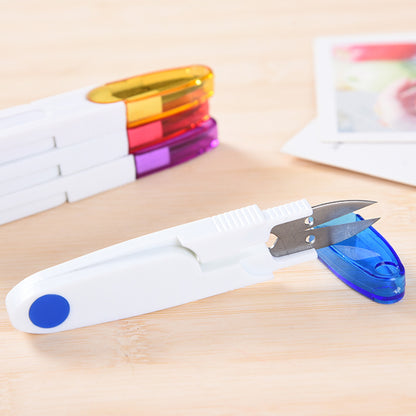 Colorful U-Shaped Embroidery Scissors