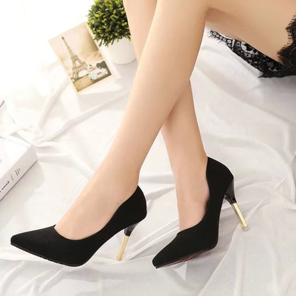 Fashion pointed women's shoes stiletto