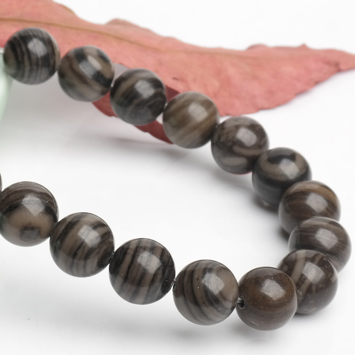 Black malachite loose beads