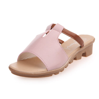 Large size beach women's shoes wholesale