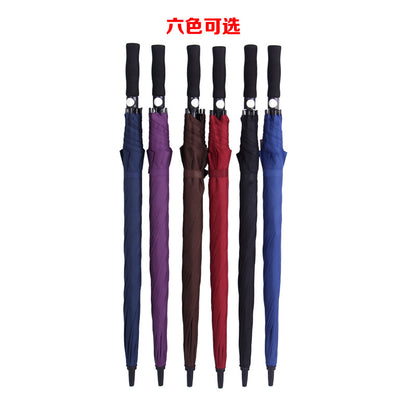 Large 8 Rib Golf Umbrella Automatic Fiber Umbrella