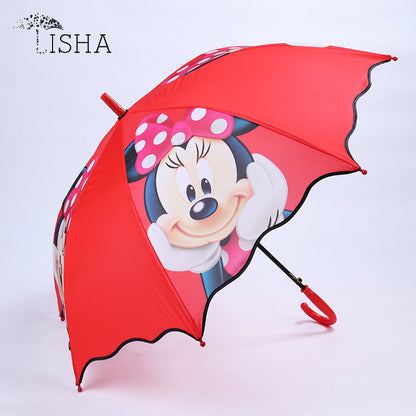 Creative Cartoon Wavy Edge Kids Umbrella