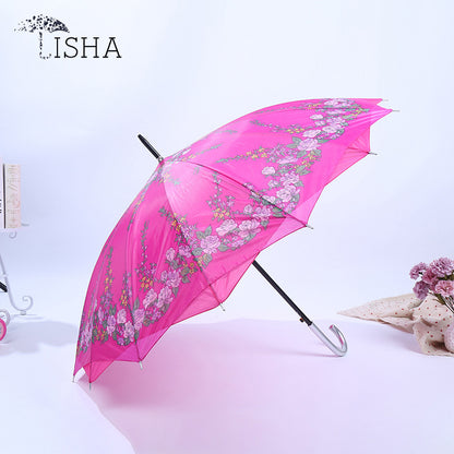 Rainproof Sunproof Chinese Style Women's Double-Layer Umbrella