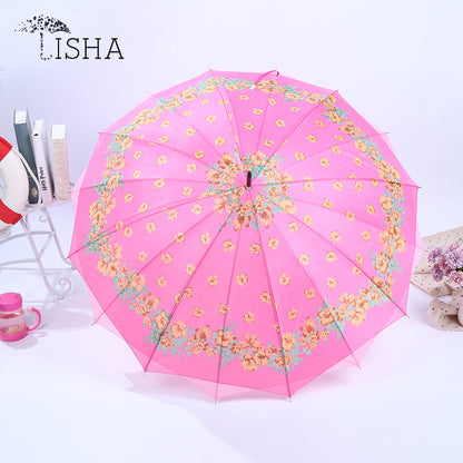 Rainproof Sunproof Chinese Style Women's Double-Layer Umbrella