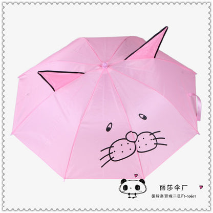 Children's 3D Shaped Umbrella for June 1st with Pointed Ears