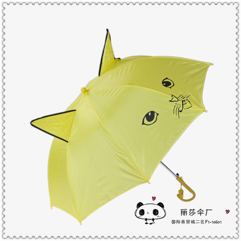 Children's 3D Shaped Umbrella for June 1st with Pointed Ears