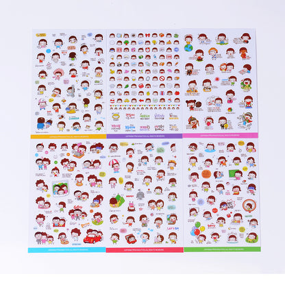 Cartoon PVC Transparent Stickers