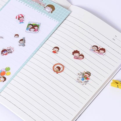 Cartoon PVC Transparent Stickers