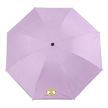 Striped Cartoon Umbrella UV Protection Umbrella