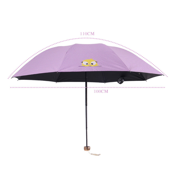 Striped Cartoon Umbrella UV Protection Umbrella