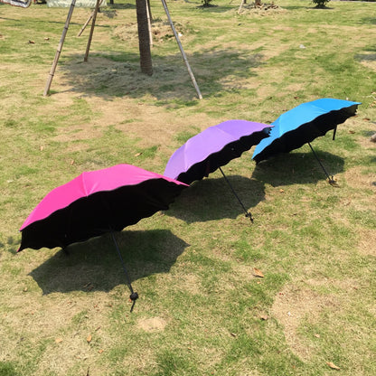 3-Fold Umbrella Water-Reactive Flower Umbrella