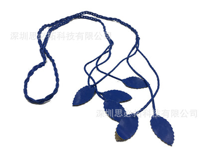 Woven Wax Rope Leaf Belt