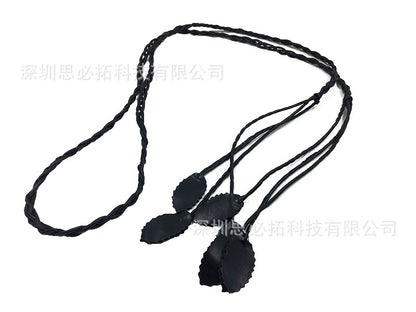 Woven Wax Rope Leaf Belt