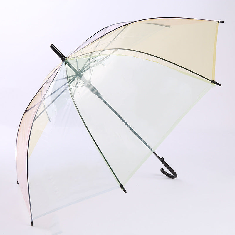 New Transparent Umbrella Straight Handle Reverse Umbrella