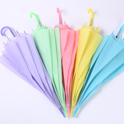 Outdoor Candy Color Straight Umbrella