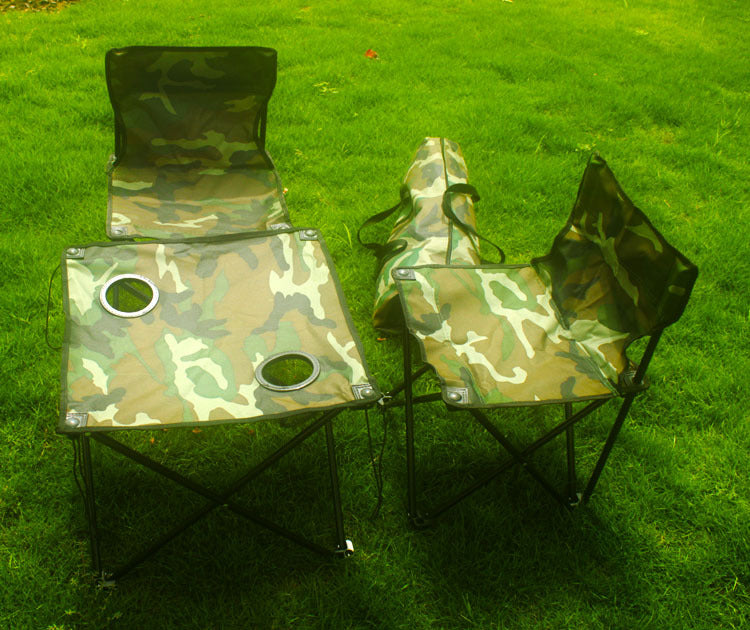 Backpack folding tables and chairs