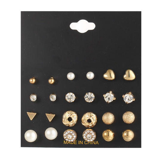 Earring set 12 pairs