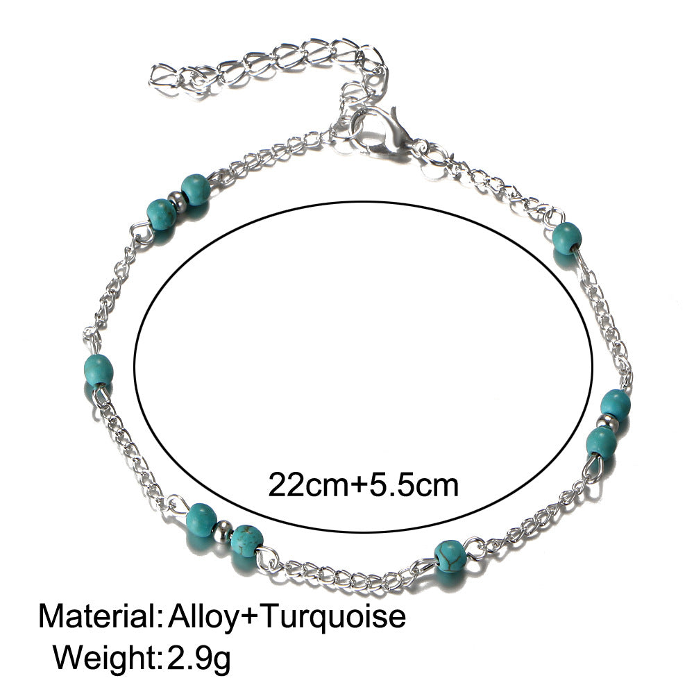 Turquoise anklet foot jewelry wholesale