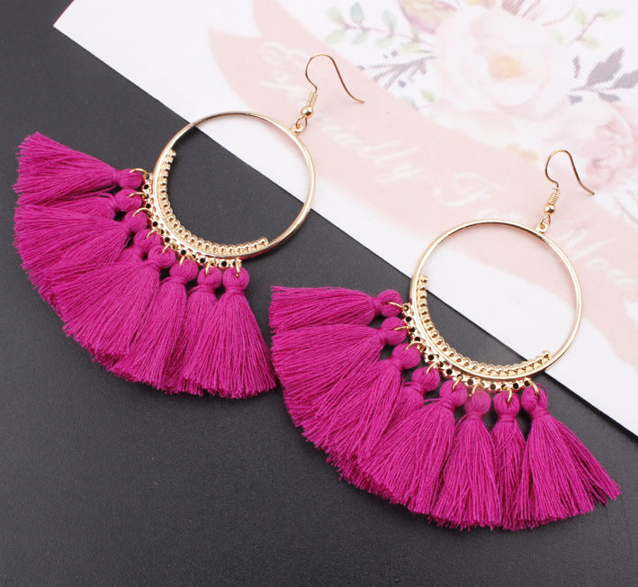 fringed earrings