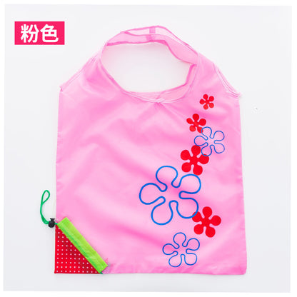 Foldable Strawberry Bag Portable Polyester Shopping Bag