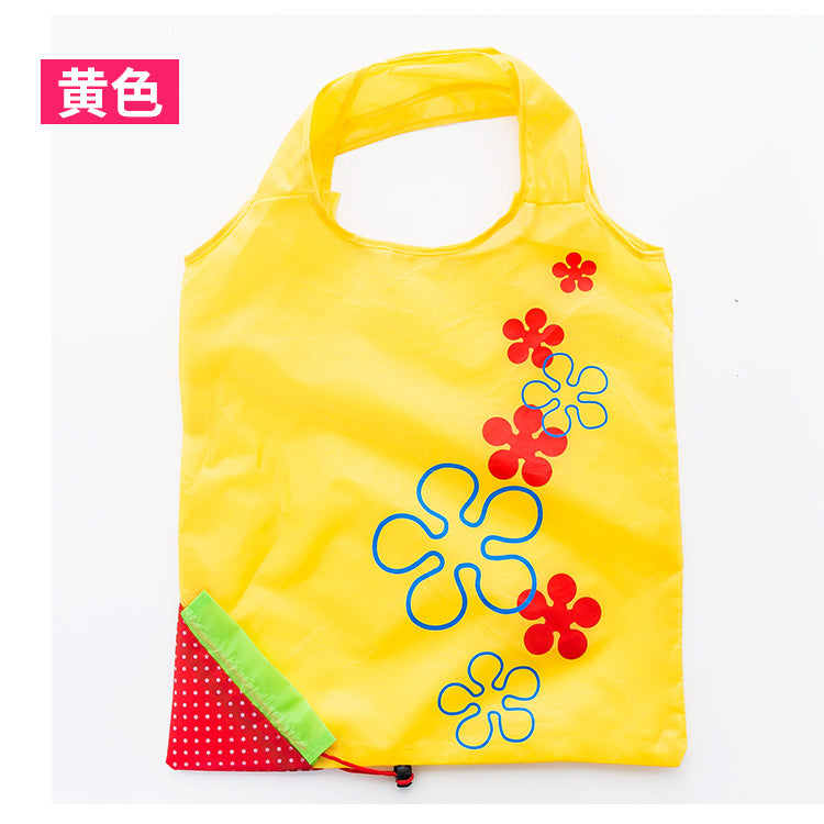 Foldable Strawberry Bag Portable Polyester Shopping Bag