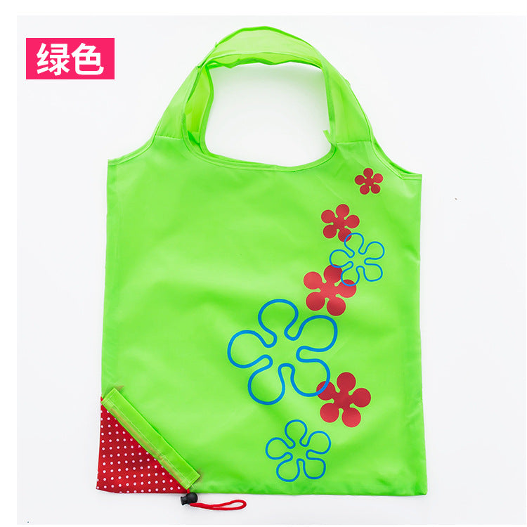 Foldable Strawberry Bag Portable Polyester Shopping Bag