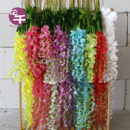 Artificial wisteria flower 9 colors bean curd flower