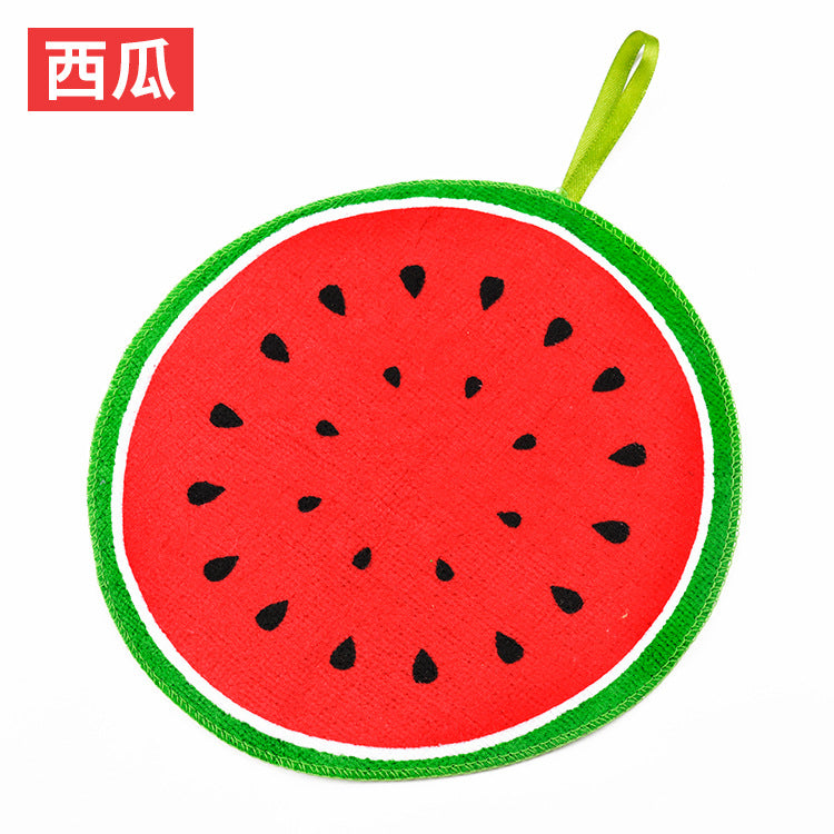 Hanging Cartoon Fruit Pattern Hand Towel