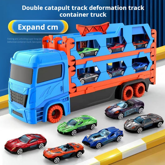 Kids Toy Car Transform Track Truck