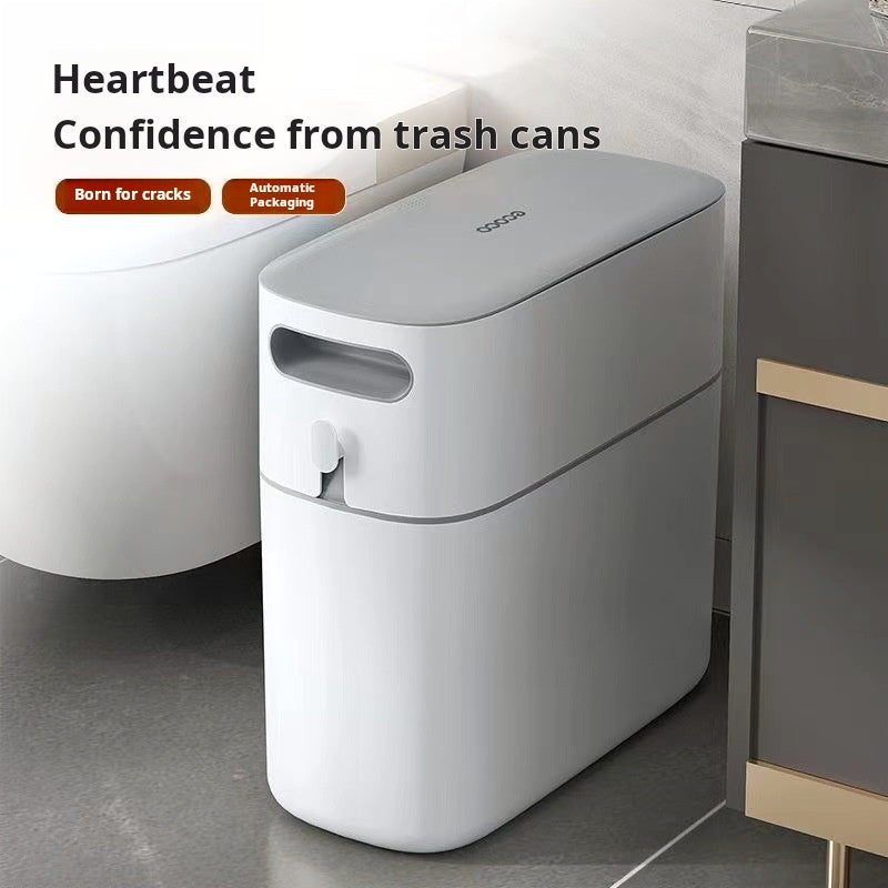 High-End Gap Trash Can with Lid