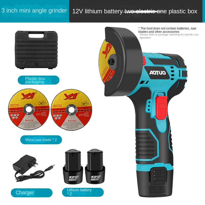 New lithium battery 3 inch angle grinder, grinder, small angle grinder mini, handheld grinder, power tools