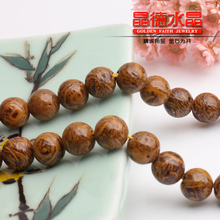 Rubber stone loose bead jewelry accessories