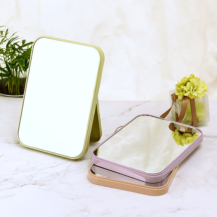 HD Single-Sided Makeup Mirror, Desktop Colorful Folding Mirror