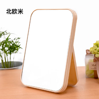 HD Single-Sided Makeup Mirror, Desktop Colorful Folding Mirror