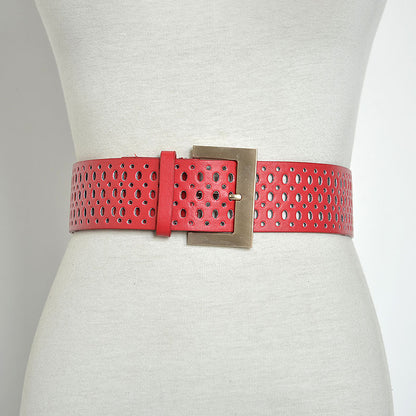 Vintage Hollow Wide Belt