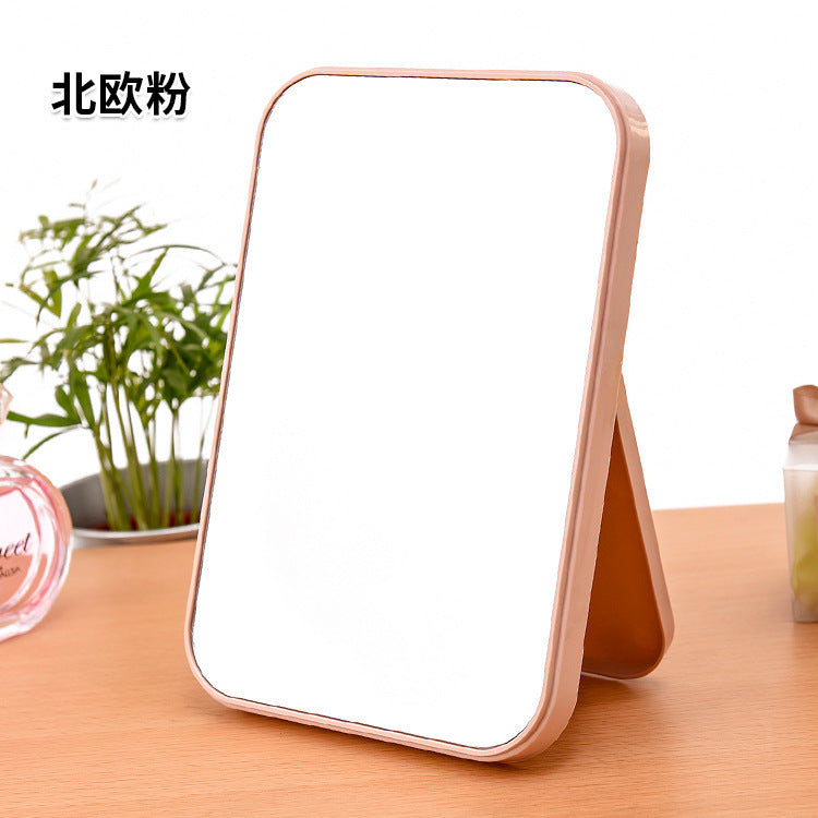 HD Single-Sided Makeup Mirror, Desktop Colorful Folding Mirror